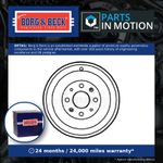 2x Brake Drums (Pair Set) fits VAUXHALL CORSA D, E 1.4 Rear 2006 on B&B New