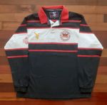 Gloucester Rugby Shirt Away 1995 1996 Cotton Oxford Jersey England Large