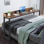Large Mobile Over Bed Table Overbed Laptop Tray Sofa Side Portable Table Desk UK