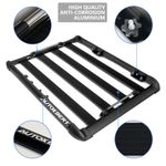 Universal 50x37.8x3.54" Aluminum Roof Rack Top Cargo Carrier Luggage Basket 2025