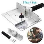 Aluminium Router Table Insert Plate Electric Woodworking Milling Flip Board UK