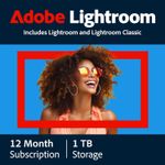 ADOBE Lightroom - 1 Year for 1 User (1TB)  BRAND NEW AND SEALED - FREE SHIPPING