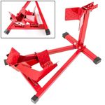 Motorcycle Front Wheel Chock Heavy Duty Steel Paddock Stand Garage Transport