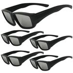 5 Pack Solar Eclipse Glasses ISO Certified Safe Shades for Solar Eclipse