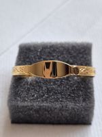 Gold Plated 925 Silver Expanding ID Newborn Baby Bangle / Bracelet 0-1 years