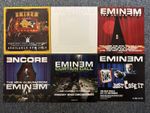 6 RARE VINTAGE 12X12" RECORD STORE DISPLAY FLATS /STICKER - EMINEM - EARLY 2000S