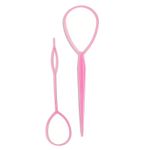 2x Topsy Tail Hair ponytail Maker Styling Braid Tool Diy Loop Women Accessory UK