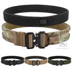 KRYDEX Tactical Belt 1.75 in Heavy Rigger Duty Belt D-ring MOLLE Quick Release