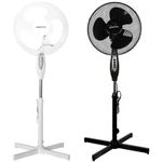 A2Z Living Room Pedestal Fan 16 Inch 3-Speed Setting Tilt Angled Oscillating Fan
