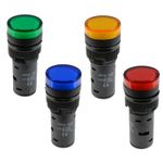 Pilot Light LED 16mm Indicator Warning Lamp Panel Mounting 220V