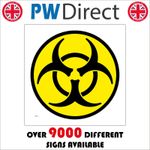 SIGN Toxic Biological Hazard Biohazard Contaminate Chemical Waste Toxic HA078F