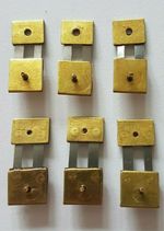 6x Assorted Brass Clock Pendulum Suspension Springs, English,German SU1