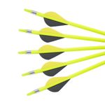 12Pcs Archery Arrows Mix Carbon Arrow 30" Steel Tip For Recurve & Compound Bow