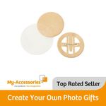 56mm Round Eco-Friendly Pin Back Button Badge Components - G-Series Machine Only