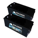 Pair of 627 Xplorer Sealed Heavy Duty Commercial Batteries. 3 Year Warranty