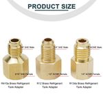 Adapter Vacuum Pump R22 R410a Refrigeration Service Straight 1/4 3/8 In