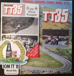 Isle of Man TT 1985 Programme / Sticker and Official Raceguide. Joey Dunlop TT