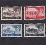 QEII 1959 2nd De La Rue High Value Castles Set SG595/SG598 UNMOUNTED MINT UM MNH