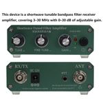 Shortwave Tunable Amplifier Frequency 3–30 MHz Gain Adjustable 0–30 dB