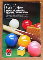 1974 THE PARK DRIVE WORLD SNOOKER PROFESSIONAL CHAMPIONSHIP PROGRAMME