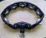 Tycoon half moon Percussion double Tambourine with drums attachment 