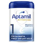 1 x 800g Aptamil Advanced 1 First Infant Baby Milk Powder From Birth Formula