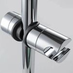 Universal Adjustable Shower Head Holder 18–25mm Chrome Shower Rail Bracket