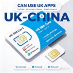 EE UK SIM | Use in China | YouTube WhatsApp Google | ALL UK APPS | 50GB FREE