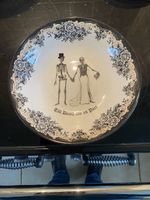 Royal Stafford Till Death Do Us Part Pasta Bowl.BRAND NEW.Skeletons.