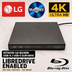 HL-DT-ST BU40N 1.03MK External USB-A LibreDrive 4K UHD Blu-ray MakeMKV Tested
