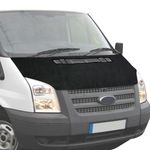 BONNET BRA COVER PROTECTOR GUARD BLACK FOR FORD TRANSIT MK7 2006 - 2014