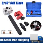 Brake Pipe Flaring Tool 3/16" SAE Hand Held On Car Bubble Flare Kit & Cutter