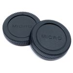 Rear Lens Cap & Body Cap Set for Micro Four Thirds M4/3 Lenses & Cameras