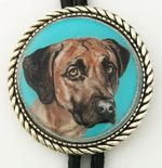 Rhodesian Ridgeback Dog Original Art Classic Bolo Tie
