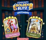 💫Mono_poly Go Golden Blitz Stickers Cards 5 ⭐ The Trolly & Gringotts