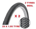 Pair 29" Tyres Mountain Bike MTB Tread 29 x 1.95" Gravel Offroad Race