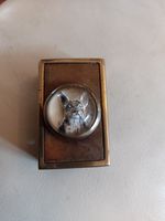 FRENCH BULLDOG ESSEX CRYSTAL MATCH BOX HOLDER 
