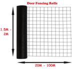 Deer Fencing Deterrent Net 1.5M 1.8M or 2M (20M - 100M Boundary Fence Netting)