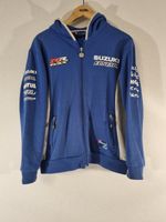Official Suzuki Ecstar GSX-R Team Zip Hoodie Blue Motorcycle Racing Jacket XS