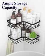 Corner Shower Caddy - 2Pack x2=4pices Rustproof Shower Organizer