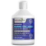 Liquid Marine Collagen Peptides Drink 10000mg - Type 1 & 3 - 500ml (Sugar Free)