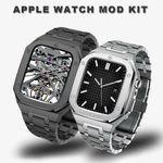 Stainless Steel AP Bezel Mod Kit Case Band Strap for Apple Watch 11 9 44/45/46mm