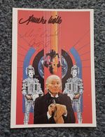 DOCTOR WHO MICHAEL CRAZE & ANNEKE WILLS Signed Tenth Planet Postcard Picture