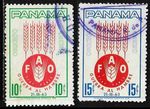 Panama 1963: fight against hunger; Mi. No. 647/648° complete (L753)