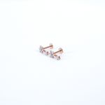 18 KARAT STUD EARRING | NATURAL DIAMOND | ROSE GOLD | IGI CERTIFIED | WOMAN