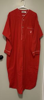 Vintage Diplomat For Playboy Cotton Flannel Nightshirt. Size L