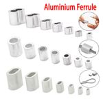 Oval/Round Aluminum Sleeves Clamps for Wire Rope Swage Clip Crimping Loop Sleeve