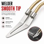 1/3/5Pcs Plastic Welder Smooth Tip Head for Car Bumper Dashboard Welding
