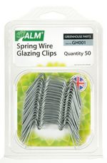 W Clips For Fitting Greenhouse Glass Panes ALM GH001 W Spring Wire Glazing Clips
