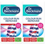 2 x Dr Beckmann Colour Run Remover 75g – Advanced Dye Transfer Solution Fabric 